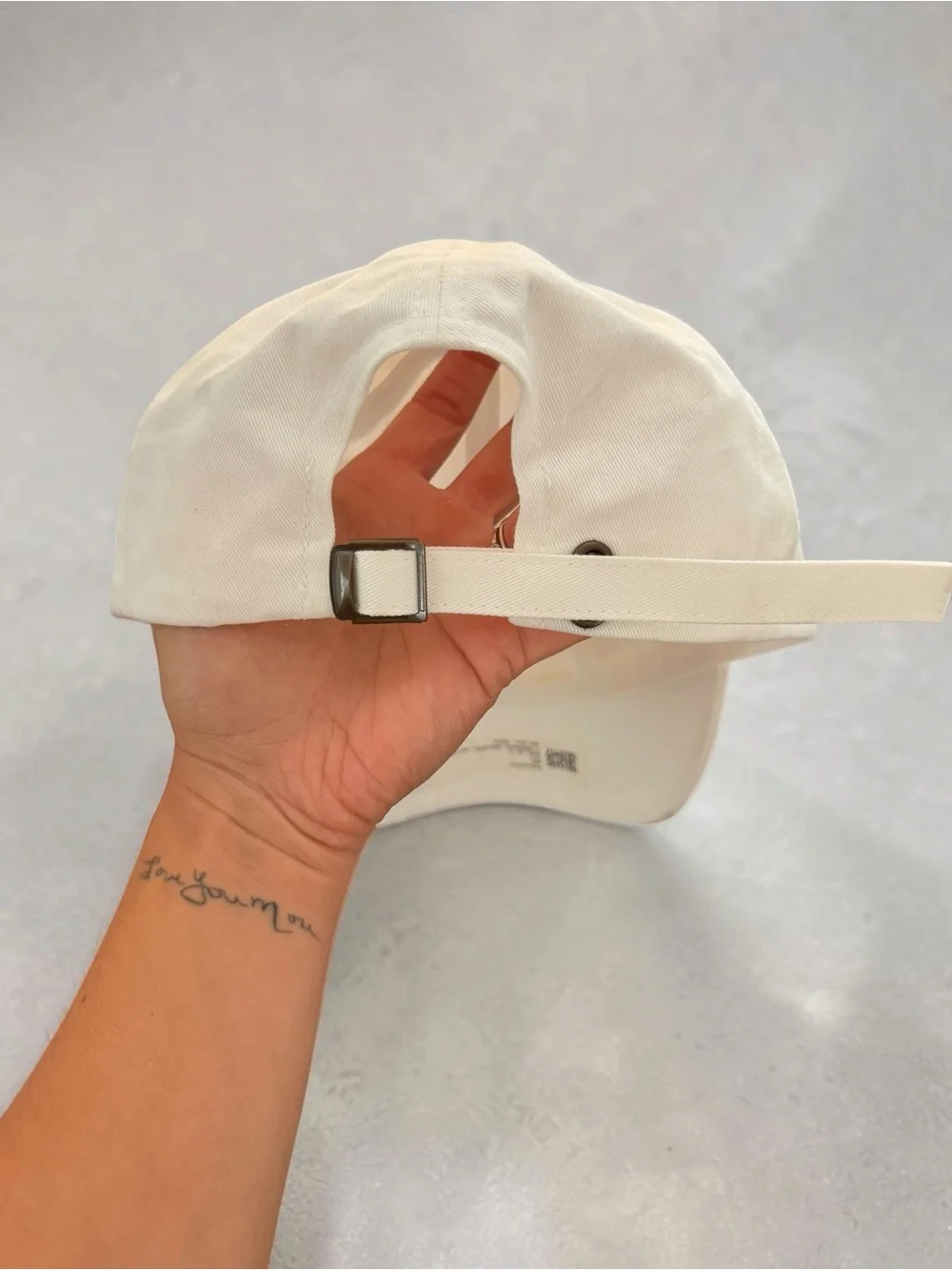 Polychrome Goods- White Cherry Embroidered Baseball Cap - Women